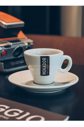 Porcelain espresso coffee cup set Mokador set of 6 
