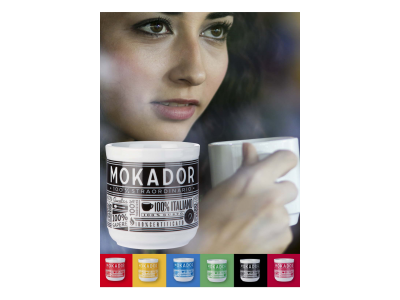 Ceramic coffee mug Mokador 