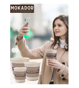 Papír kávéspohár Mokador Coffee to Go