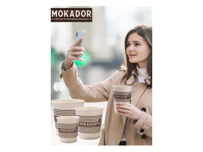 Paper coffee cup Mokador Coffee to Go 